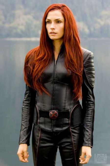 Famke Janssen as Jean grey in X-Men.